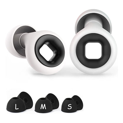 Soft silicone earplugs for noise reduction, silicone ear noise blockers for sleeping, noise sensitivity, air travel
