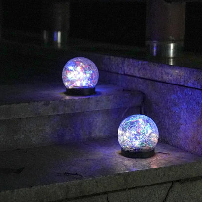 Waterproof Solar LED Outdoor Light with enchanting floral pattern