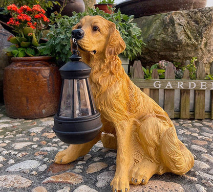 Skanto | Sweet dog statue garden lighting