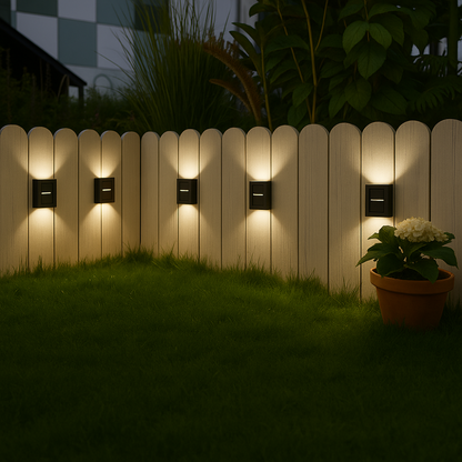 Brehn | SolarGlow Luxe Solar Wall Lamps – Wireless, Stylish & Ready For Hot Evenings