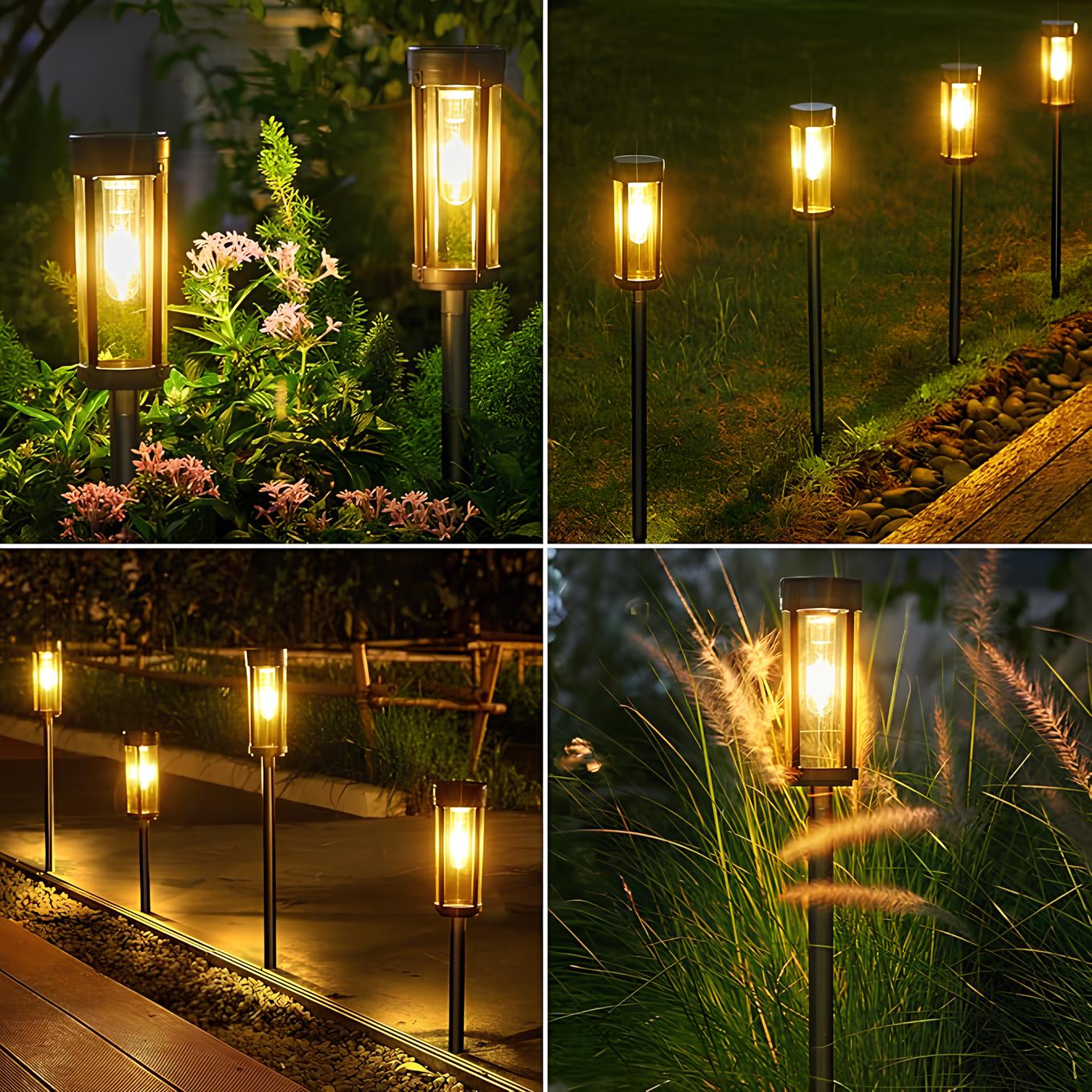 BowLift | Solar Torch Light Solaria | Automatic Twilight Sensor | 12h Light Duration | Weatherproof Design