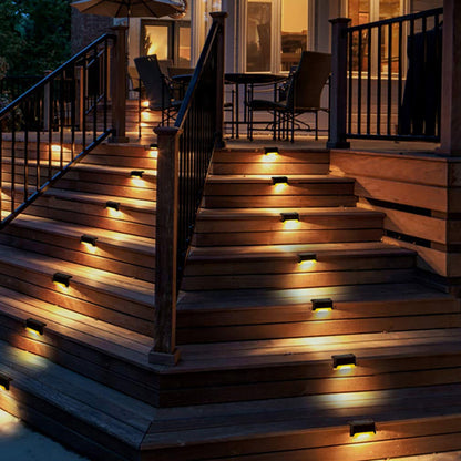 Skanto | Solar Step Light - Waterproof LED Outdoor Lighting for Paths, Decks, and Stairs - Solar Powered Garden Light