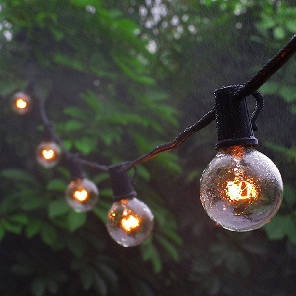 Solar LED Globe Patio String Lights