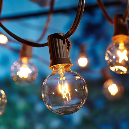 Solar LED Globe Patio String Lights