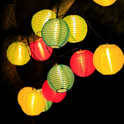 Solar Lantern Art Deco String Lights