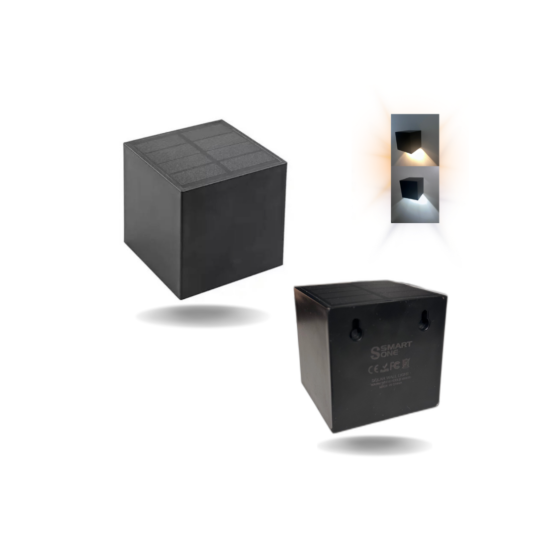 2 in 1 Solar Wall Light for Outdoors | Bowlift