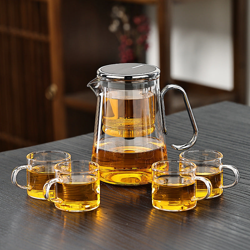 BowLift | Solara – Magnetic Glass Teapot with Precision Tea Release & Stainless Steel Filter (700ml)