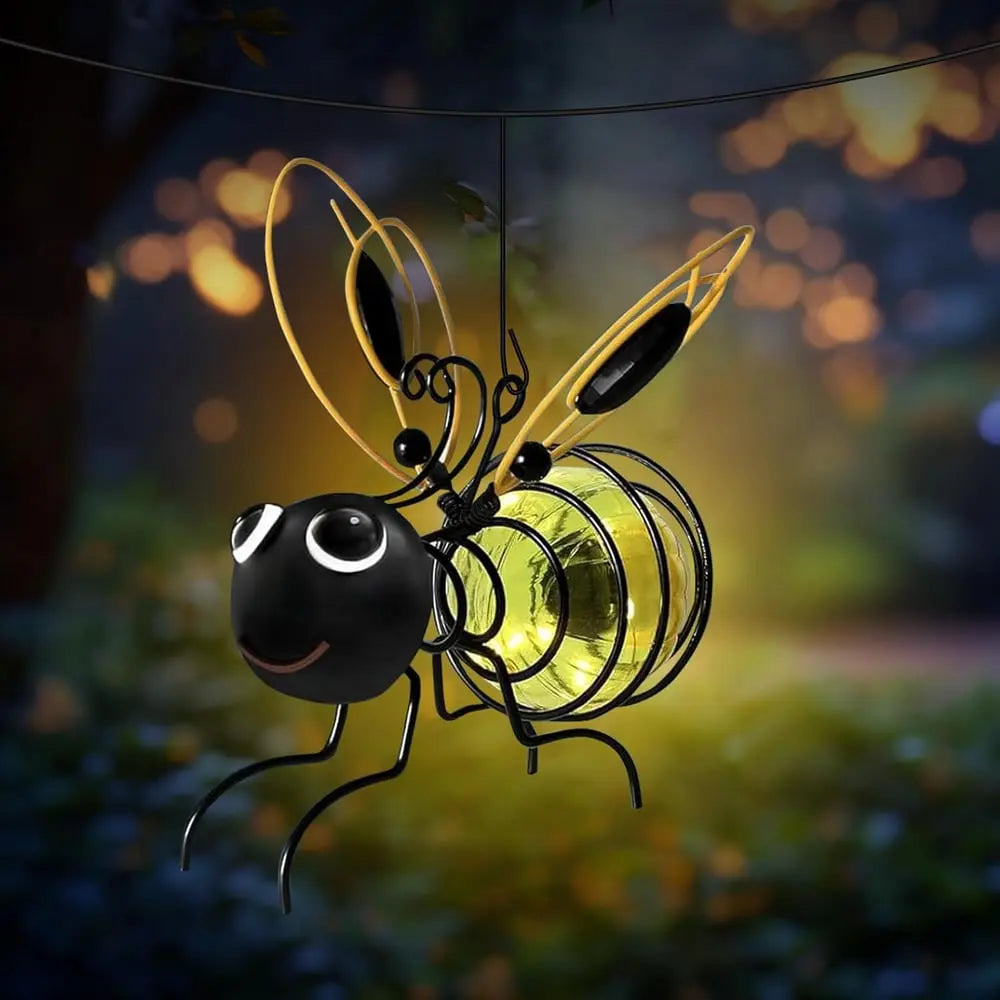 BowLift | Solar-powered Hanging Lamp "Bee" – Weatherproof LED Decoration for Garden & Balcony