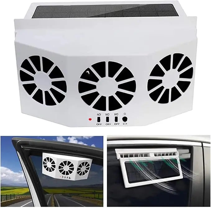 BowLift | Solar-powered Car Fan – Cordless & Compact