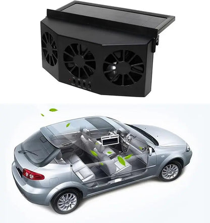 BowLift | Solar-powered Car Fan – Cordless & Compact