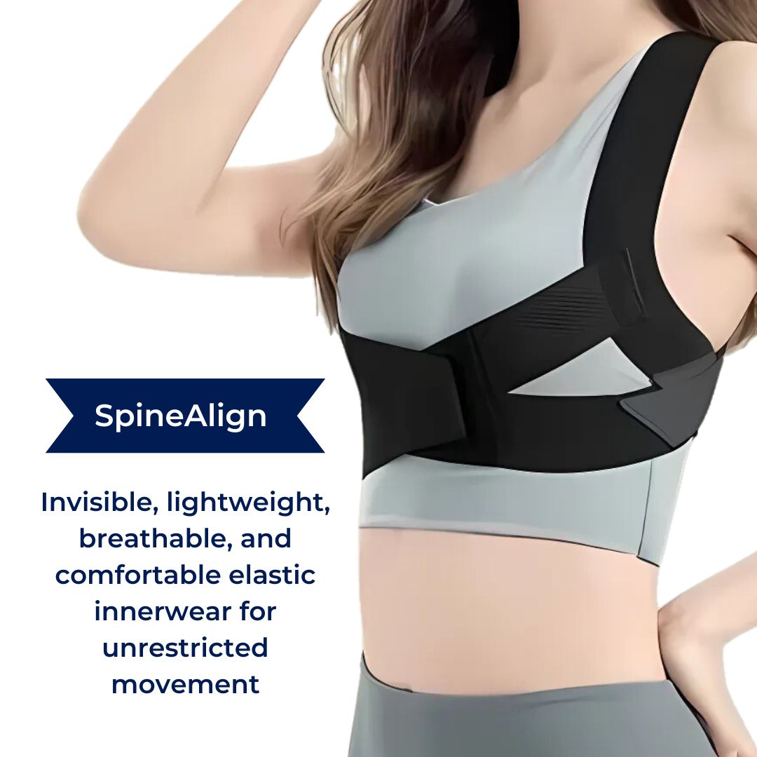 SpineAlign Posture Corrector | Adjustable Back Support for Pain Relief - Improve Posture, Reduce Neck, Shoulder & Sciatica Pain Bowlift