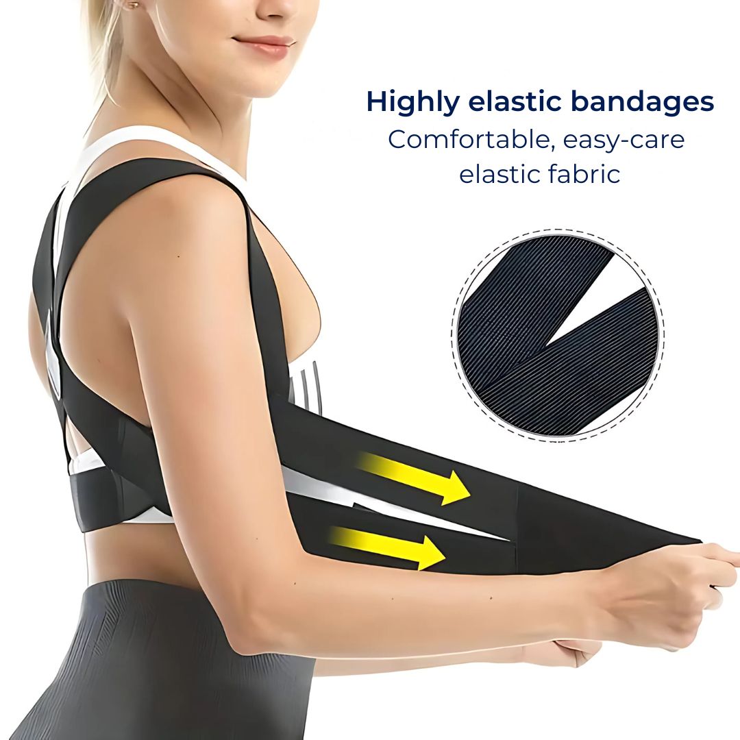 SpineAlign Posture Corrector | Adjustable Back Support for Pain Relief - Improve Posture, Reduce Neck, Shoulder & Sciatica Pain Bowlift