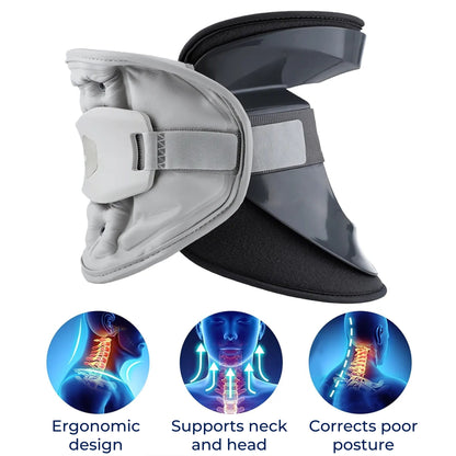 SpineEase | Neck Traction Collar – Cervical Retractor for Spine Decompression, Nerve & Posture Support – Neck Pain Relief Aid Skanto