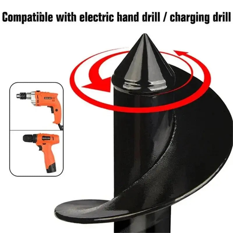 BowLift | Spiral Garden Drill – Fast Planting Hole with Any Drill
