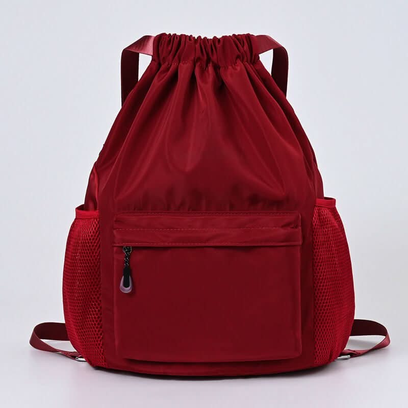 BowLift | Sporty Drawstring Backpack with Shoe Compartment & Pockets