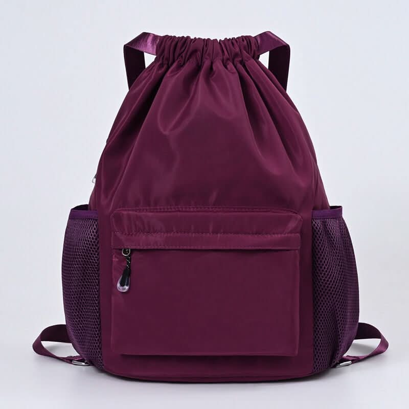 BowLift | Sporty Drawstring Backpack with Shoe Compartment & Pockets