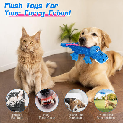 Sandsberg Crocodile Plush Toy for Aggressive Chewers 🐊