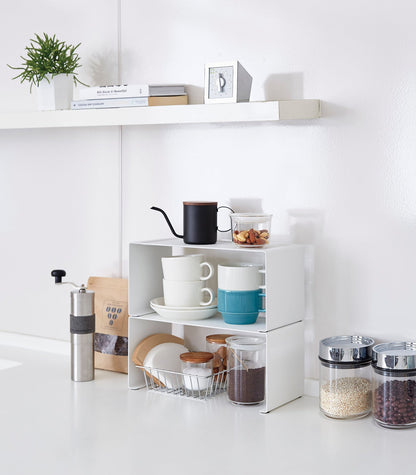 BowLift | Stackable Kitchen Shelf - Two Sizes - Steel