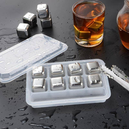 BowLift | Stainless Steel Ice Cubes - Reusable Chilling Stones and Beer Coolers