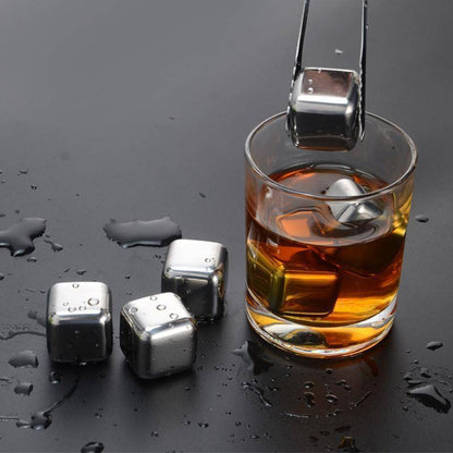 BowLift | Stainless Steel Ice Cubes - Reusable Chilling Stones and Beer Coolers
