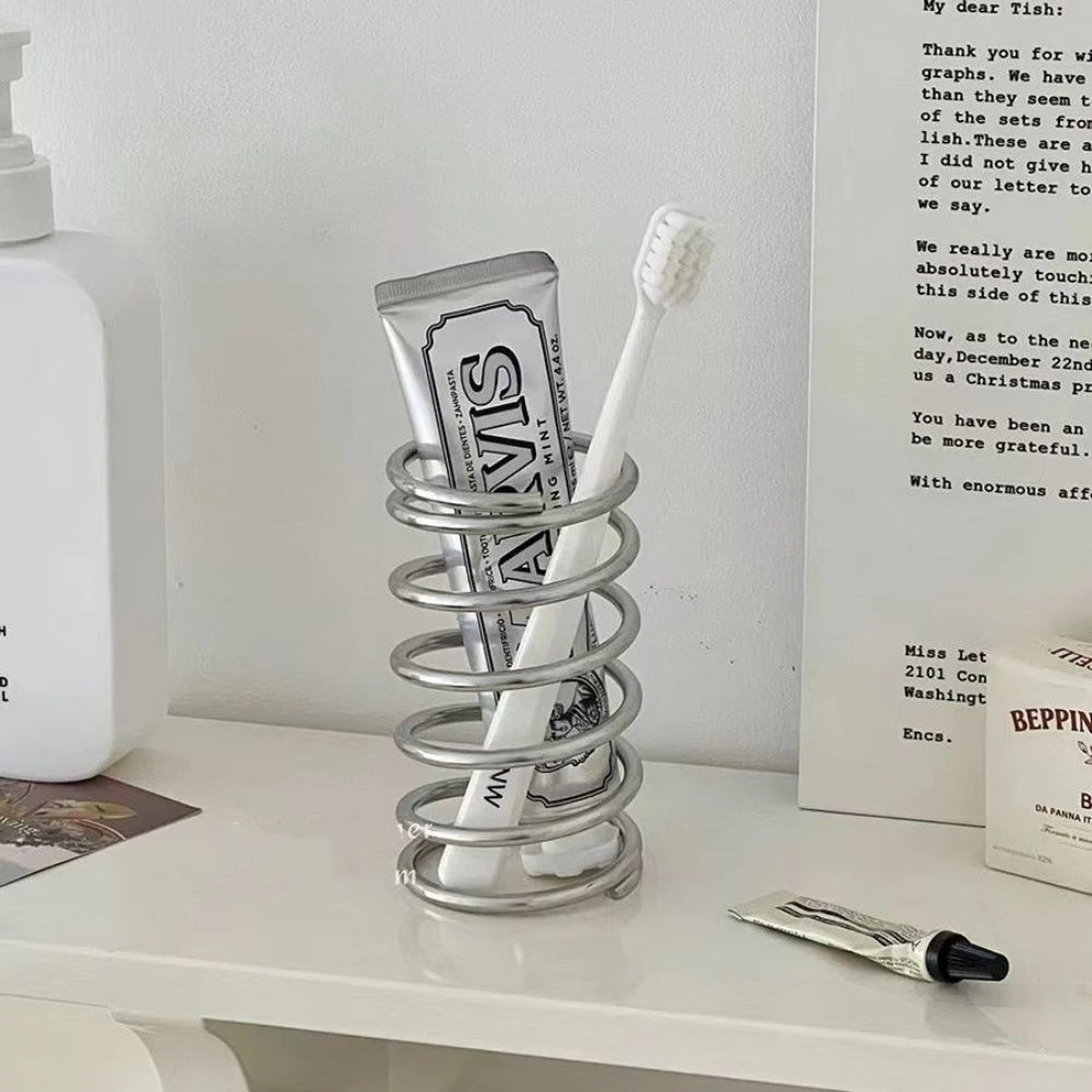BowLift | Stainless Steel Spiral Toothbrush Holder