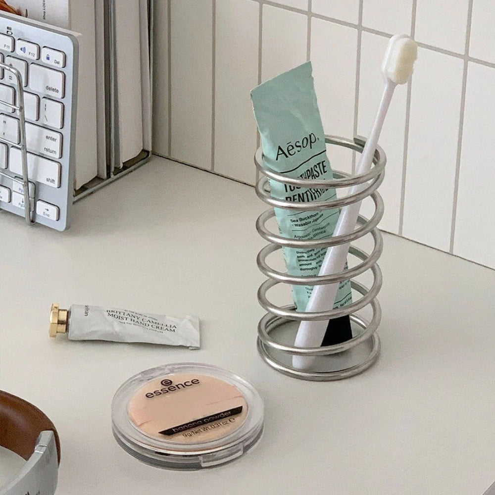 BowLift | Stainless Steel Spiral Toothbrush Holder