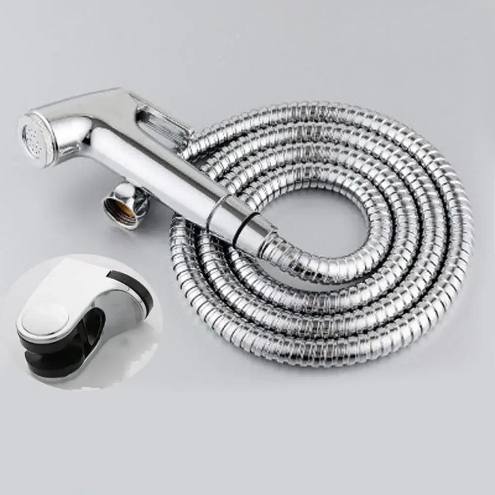 Skanto | Stainless Steel Handheld Bidet Sprayer Set | Adjustable Pressure, Self-Cleaning Nozzle & Ideal for Personal Hygiene and Pet Cleaning