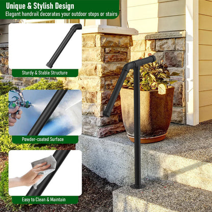 BowLift | Simple Staircase Outdoor Steps Garden Garage Matte Stair Handrail