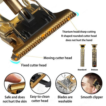 Professional Hair Clipper with Carbon Steel T-Blade | Skanto