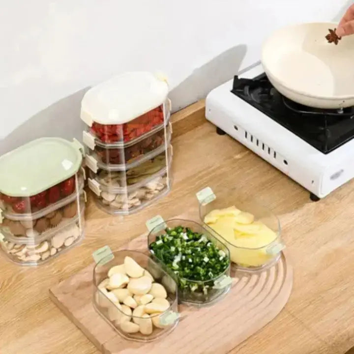 BowLift | Stackable multi-layer spice box (5 pieces)