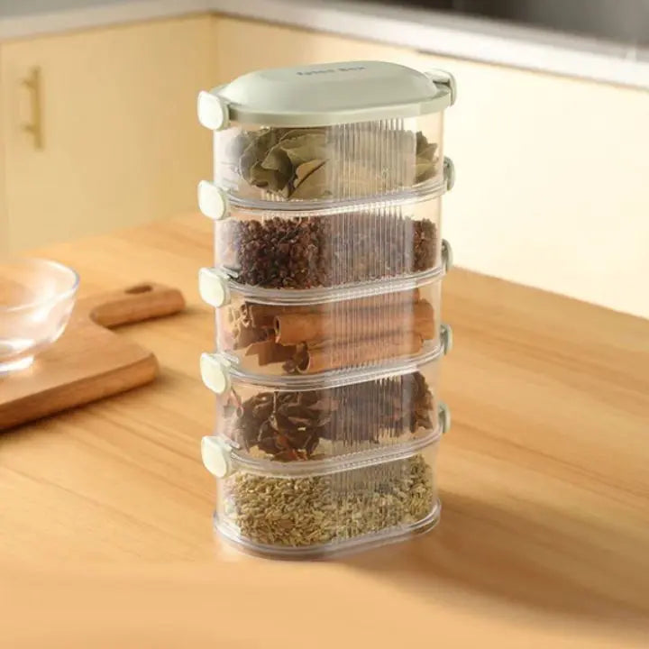BowLift | Stackable multi-layer spice box (5 pieces)