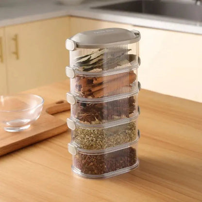 BowLift | Stackable multi-layer spice box (5 pieces)