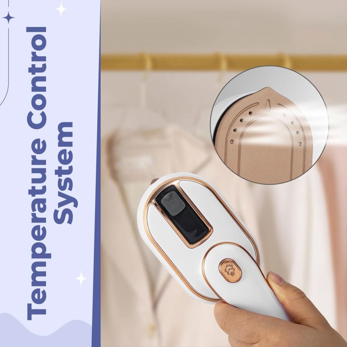 BowLift | Compact Travel Steamer for Wrinkle-Free Clothing