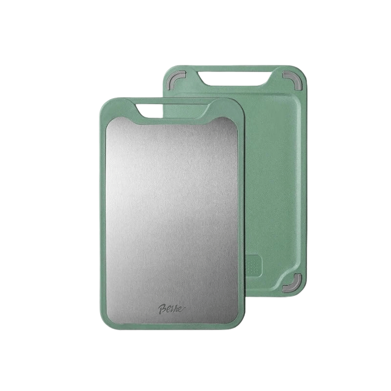 Skanto | Double-Sided Cutting Board in Stainless Steel with Non-Stick Surface and Juice Groove