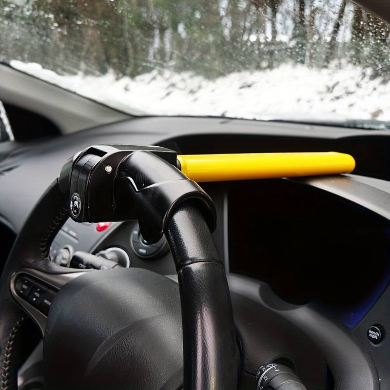 Skanto | Universal Steering Wheel Lock - Heavy Duty Anti-Theft Device for Cars, Trucks, and SUVs