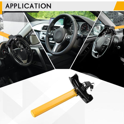 Skanto | Universal Steering Wheel Lock - Heavy Duty Anti-Theft Device for Cars, Trucks, and SUVs