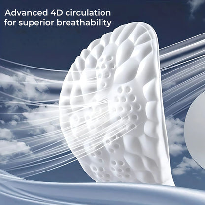 StepEase Cloud 4D Orthopedic Insoles for Foot Pain Relief | Heel pain Relief - Shock Absorption Insoles - Foot Comfort - Posture Support Bowlift