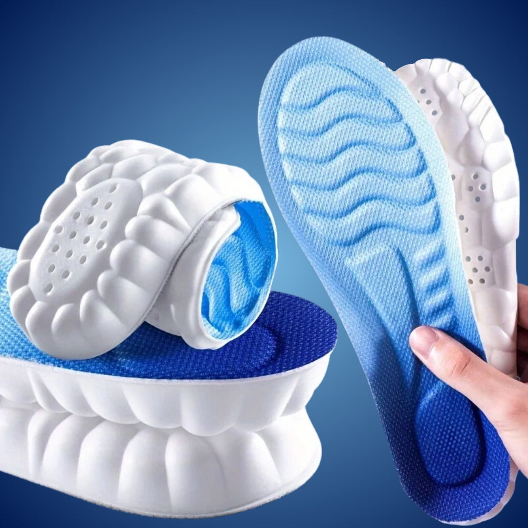Skanto | Orthopedic Insoles for Foot Pain Relief | 4D Shock Absorption, Heel Pain Relief & Posture Support for All-Day Comfort