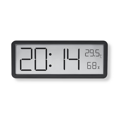 Kalsten | Digital LED Wall Clock – Large Display with Temperature and Humidity