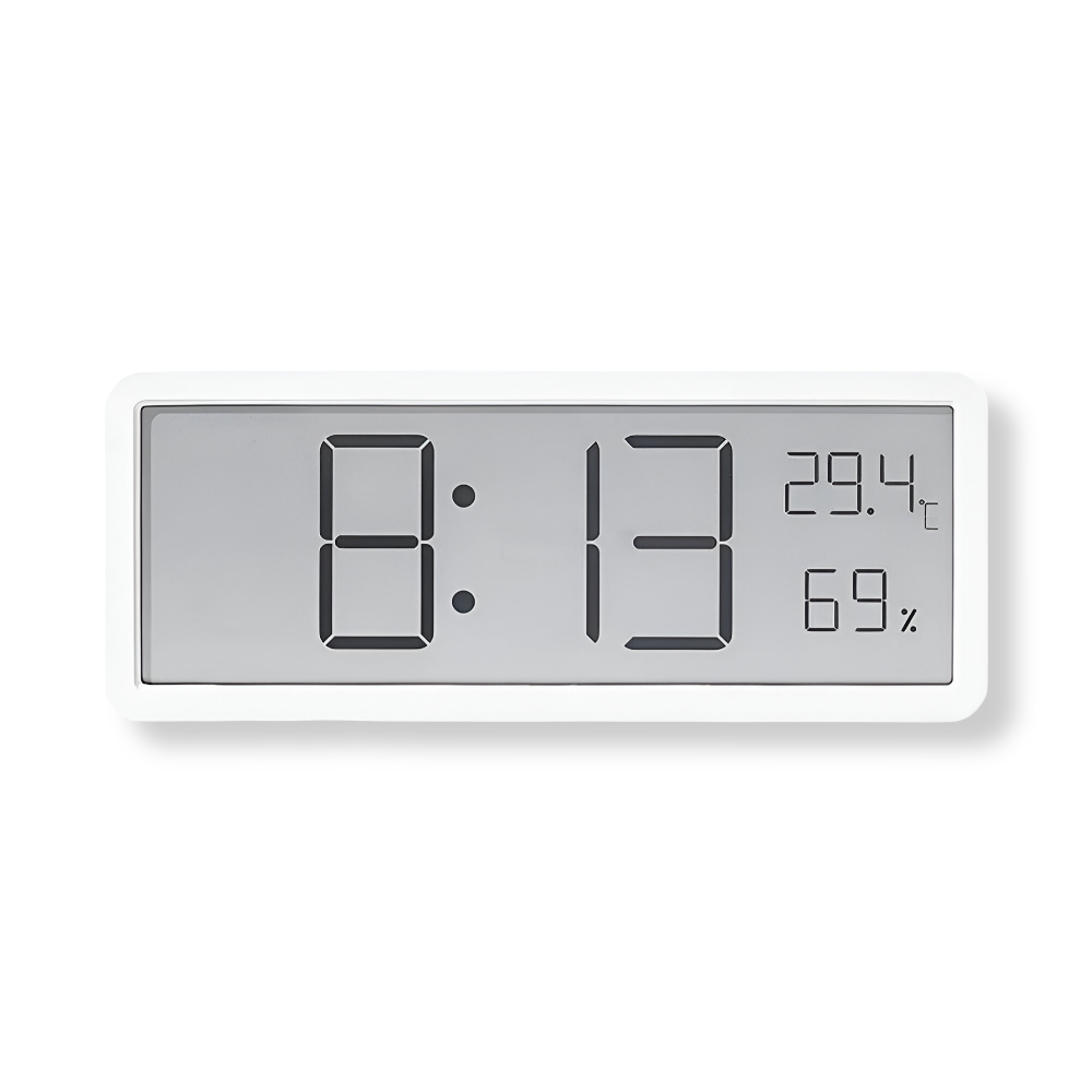 Kalsten | Digital LED Wall Clock – Large Display with Temperature and Humidity