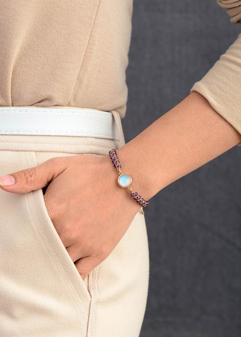 Skanto | Amethyst Healing Bracelet - Serenya
