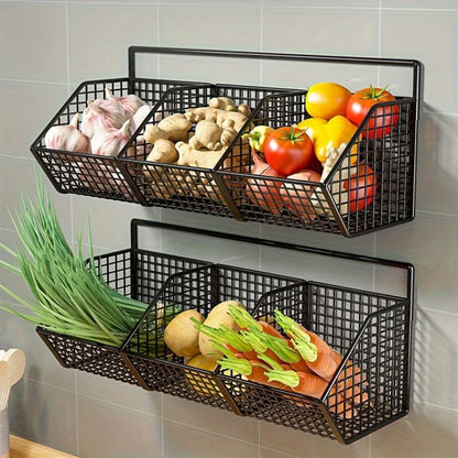 Skanto | Wall-mounted wire kitchen storage basket