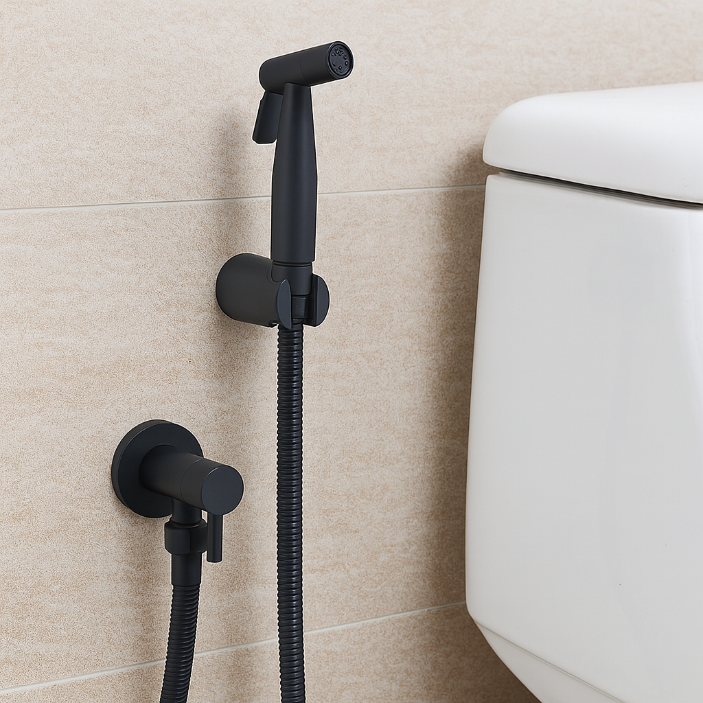 AquaNova Stainless Steel Bidet Shower – Hygienic Toilet Shower with Wall Mount