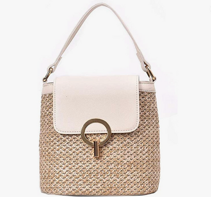 Skanto | Eva Straw Chic Bag – Lightweight Summer Bag with Shoulder Strap