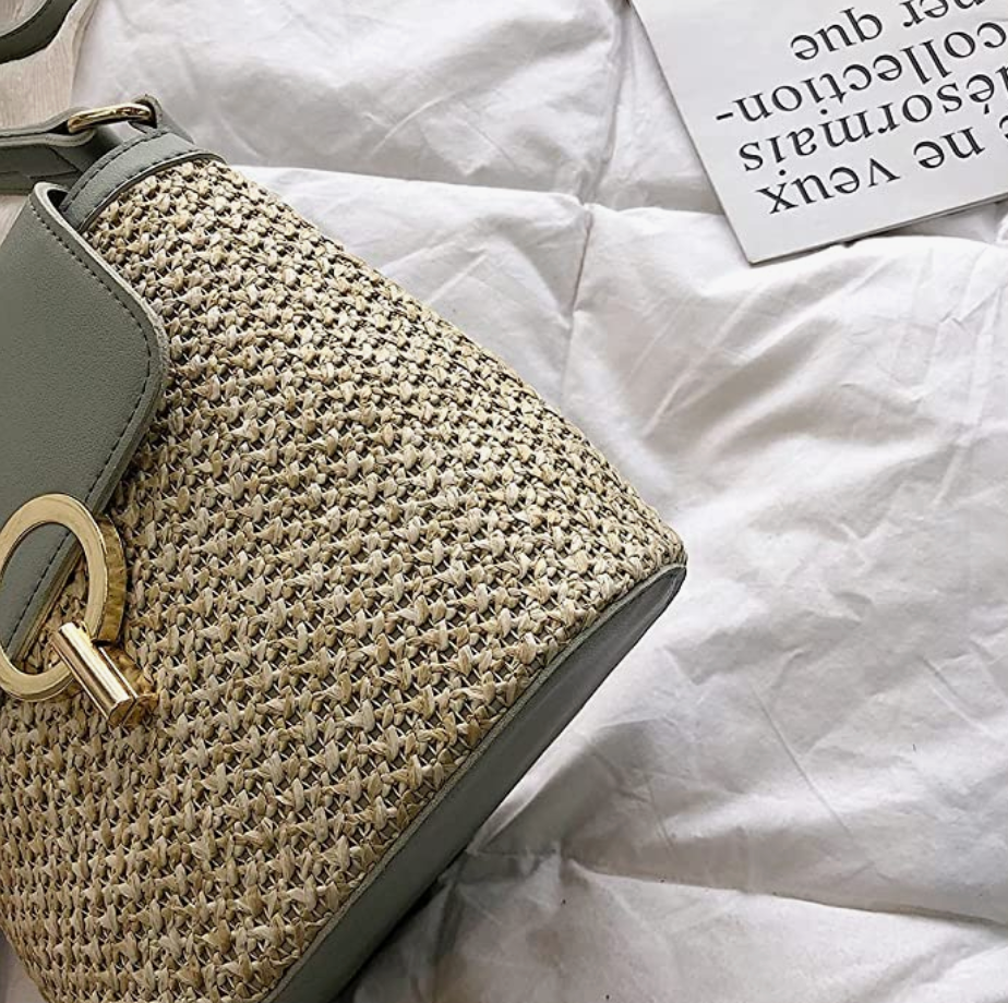 Skanto | Eva Straw Chic Bag – Lightweight Summer Bag with Shoulder Strap