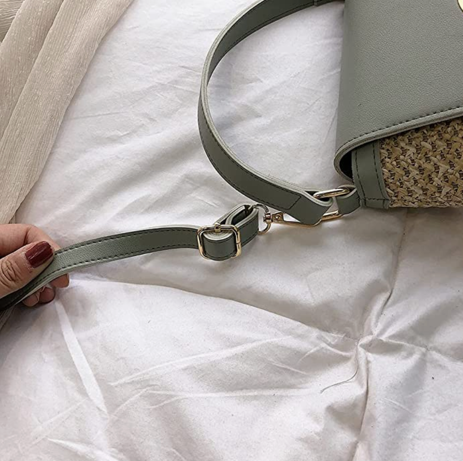 Skanto | Eva Straw Chic Bag – Lightweight Summer Bag with Shoulder Strap