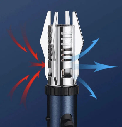 Windproof lighter with adjustable jet flame for any weather