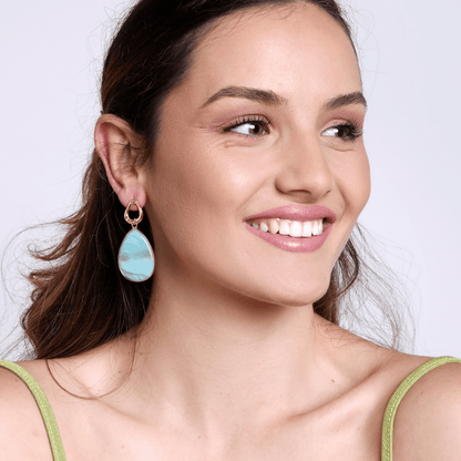 Skanto | Tropical Amara Amazonite Earrings - Amara