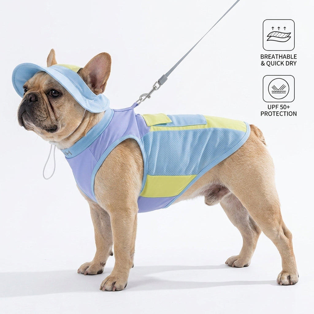 Summer Cooling Mesh Vest for French Bulldogs - Lightweight Pet Apparel | Karnz