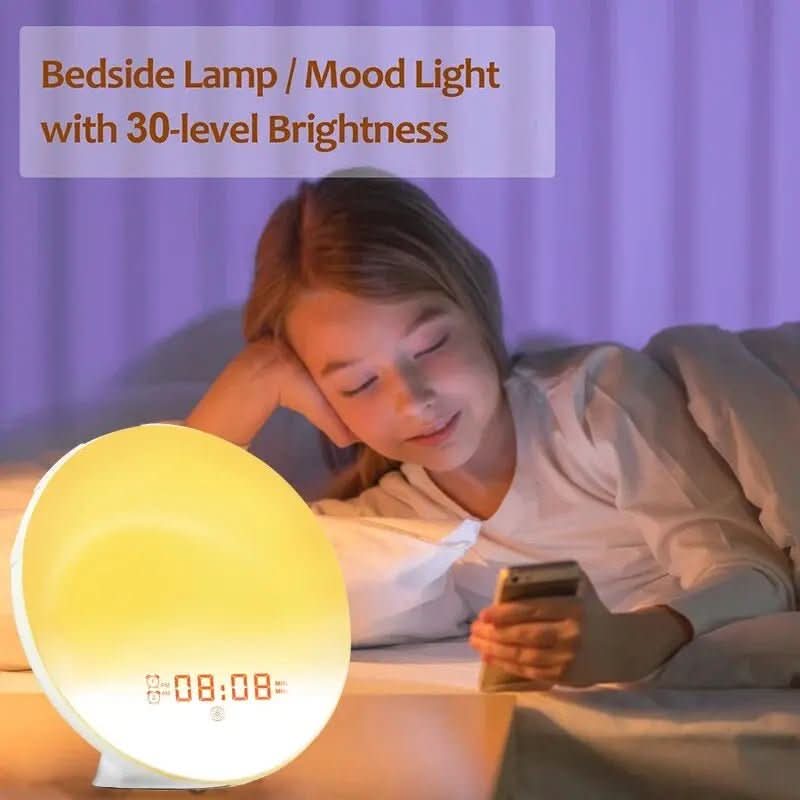 Skanto | Sunrise Alarm Clock with Sunrise Simulation and Nature Sounds